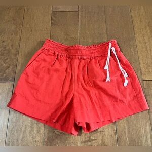 Coral J crew shorts